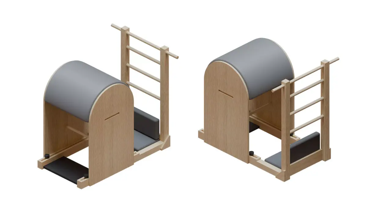 Ladder Barrel Pilates equipment 3D model