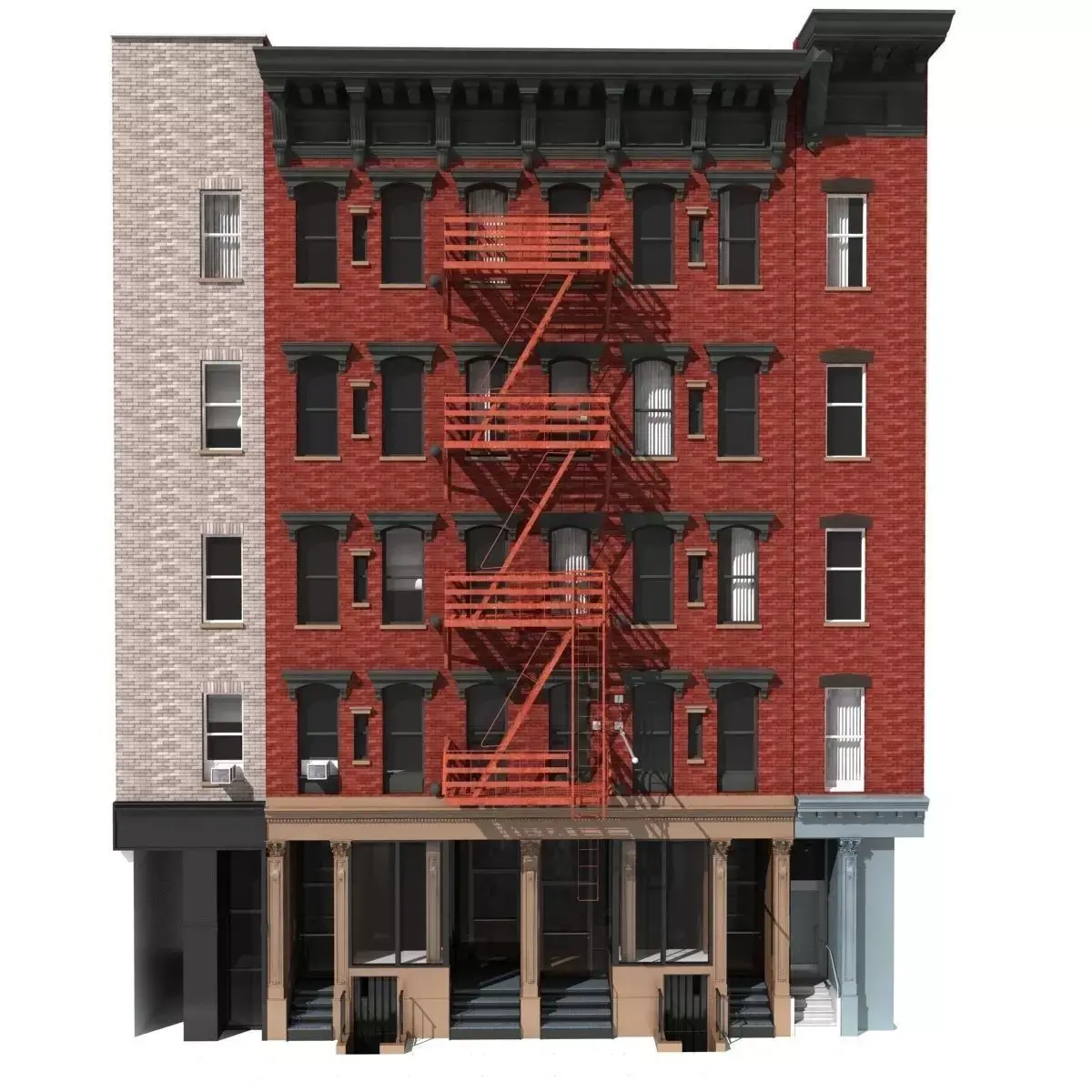 New York Building facade 2 3D model