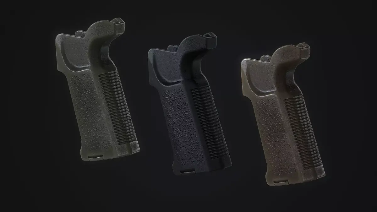 AR15M4 PDW PISTOL GRIP Low-poly 3D model