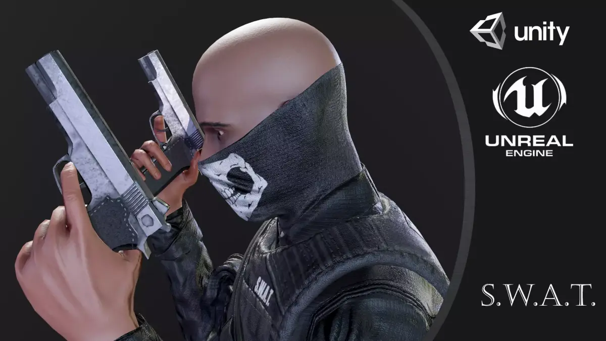 SWAT Seals Low-poly 3D model