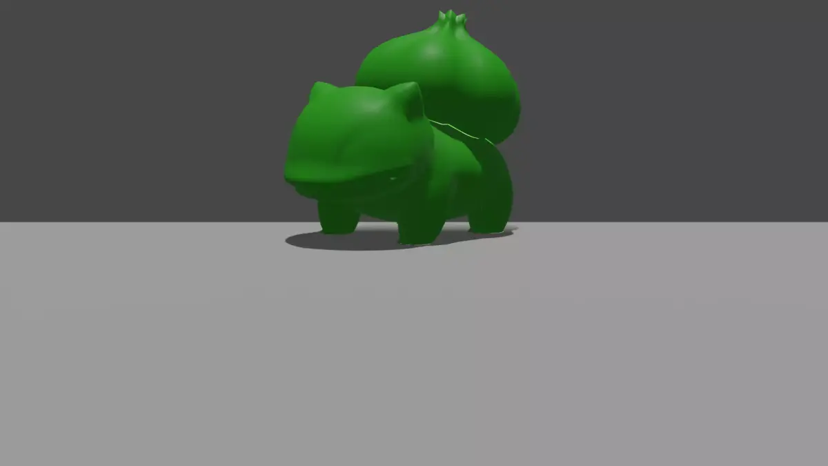 Worlds smallest Bulbasaur 3d model Free 3D print model