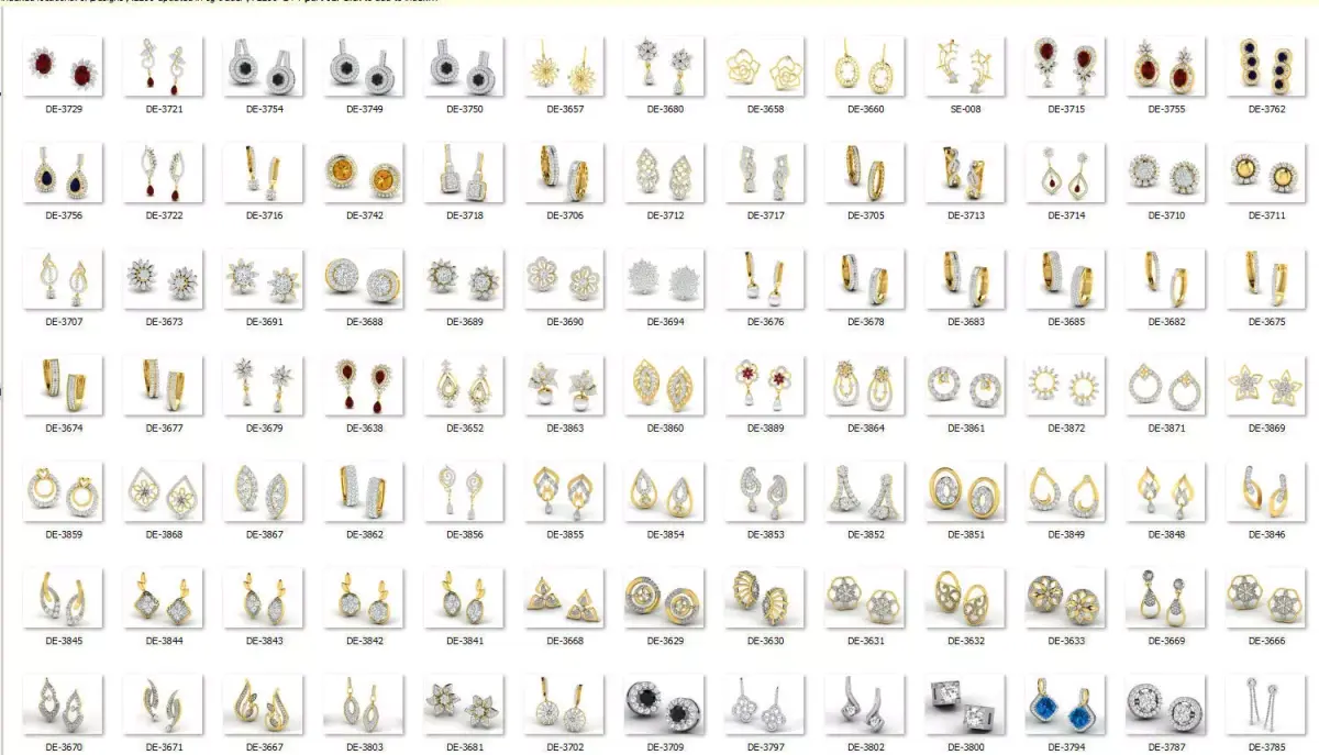 earrings  bulk 53  3dm files ready to print part 04 3D print model