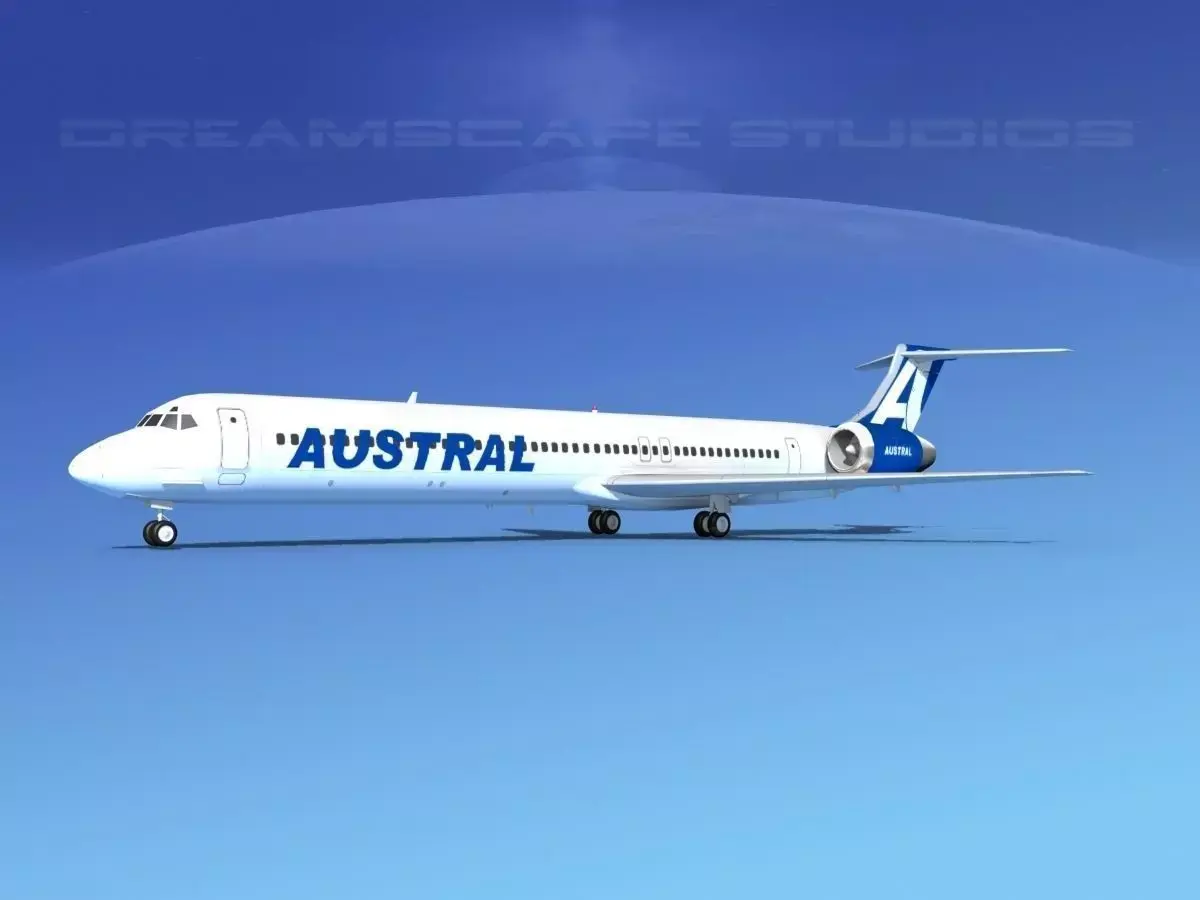 McDonnell Douglas MD83 Austral Airlines 3D model