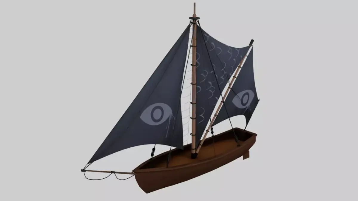 Super Boat  Low-poly 3D model