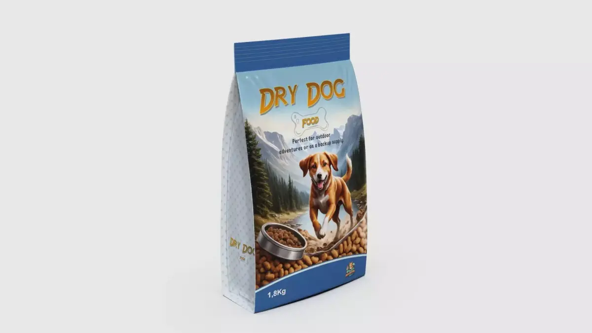 Dry Dog Food Low-poly 3D model buy