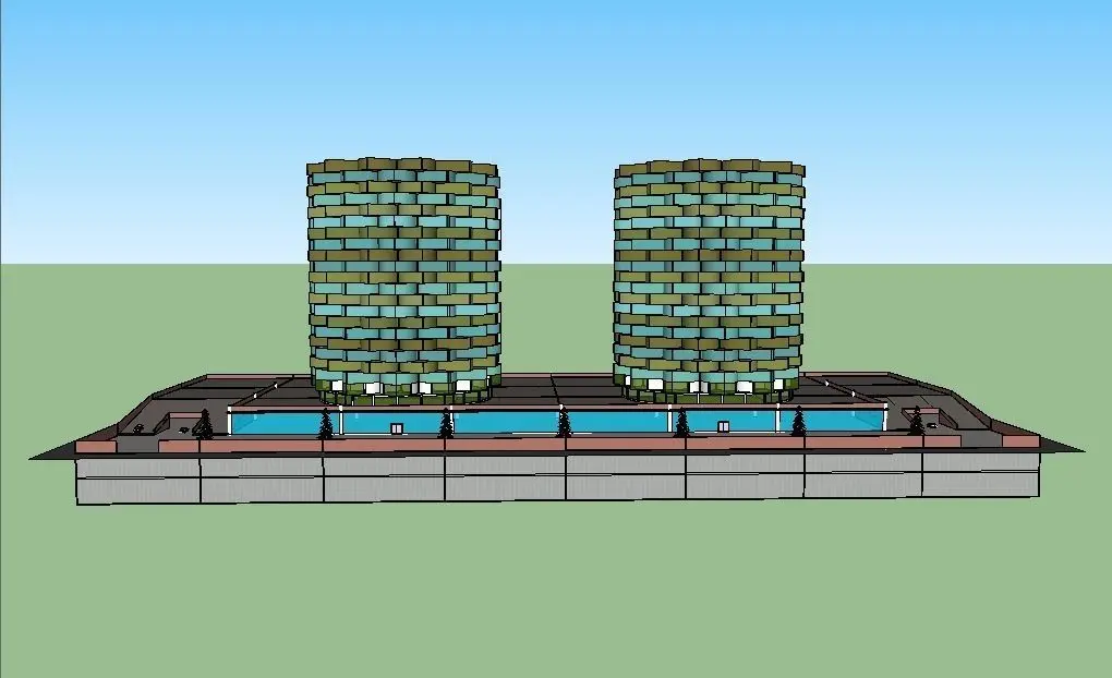 The Twin Pines 3D model