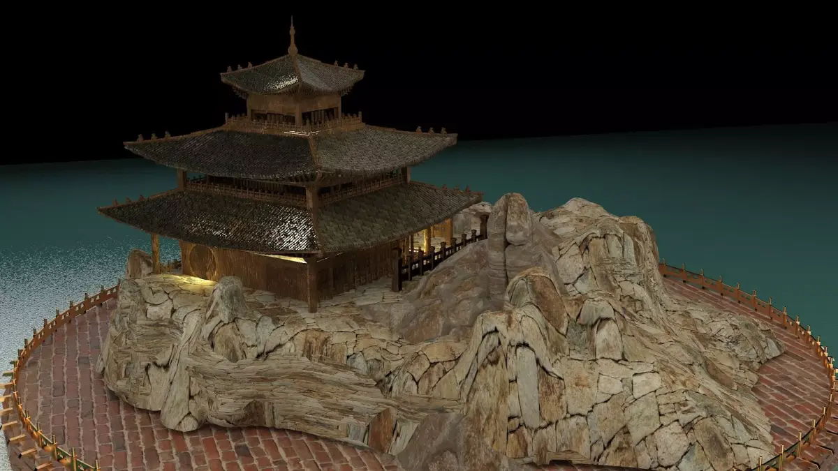 Chinese ancient house 3D model 16