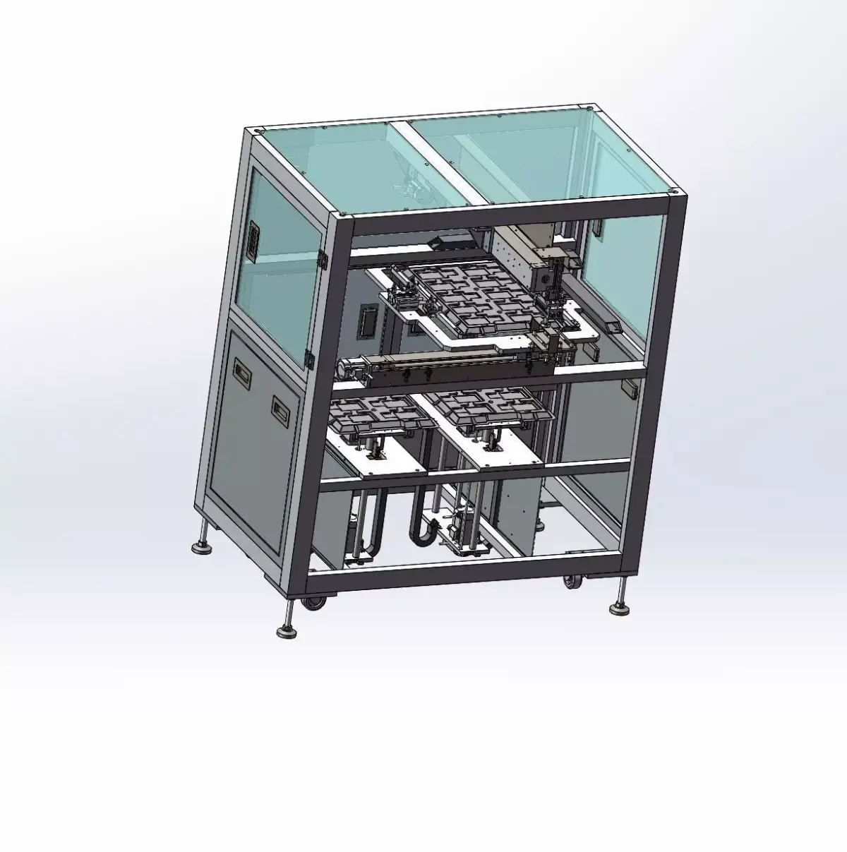 Loading and unloading of tray machine 3D model