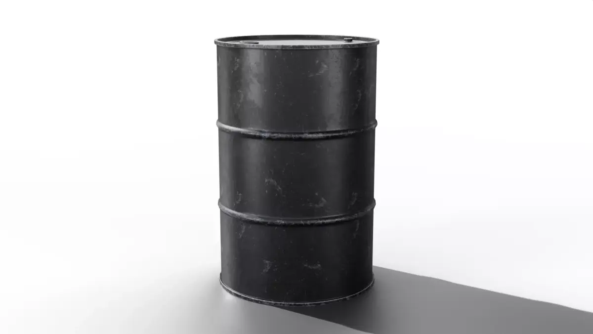 Steel Barrel - Black - Dirty 3D model