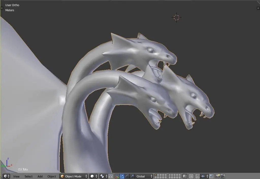 Dragon Base Mesh Free low-poly 3D model