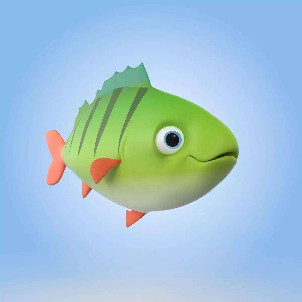 Perch Fish 3D model