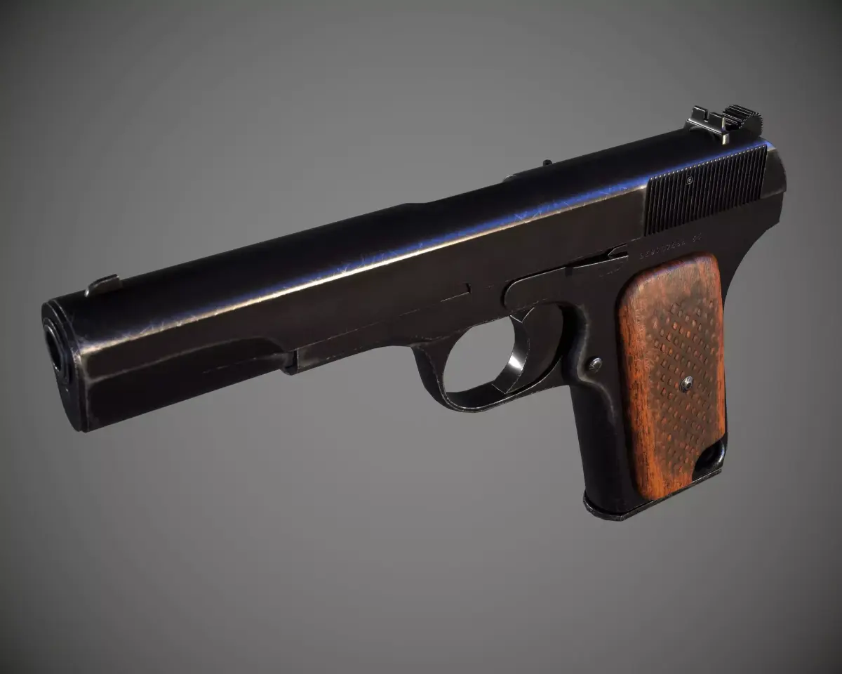 TT Pistol  Low-poly 3D model