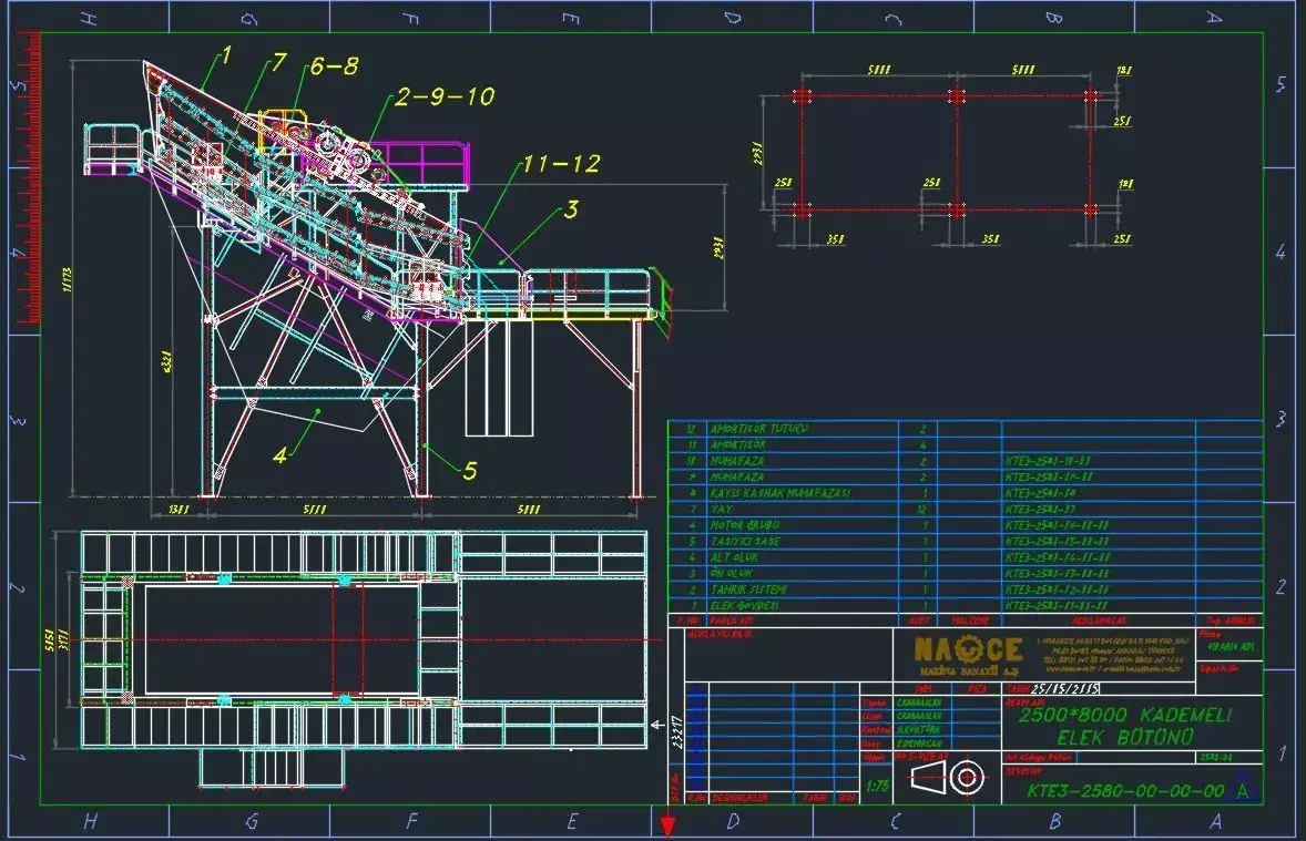 Nace twin shaft vibration screen 3D model
