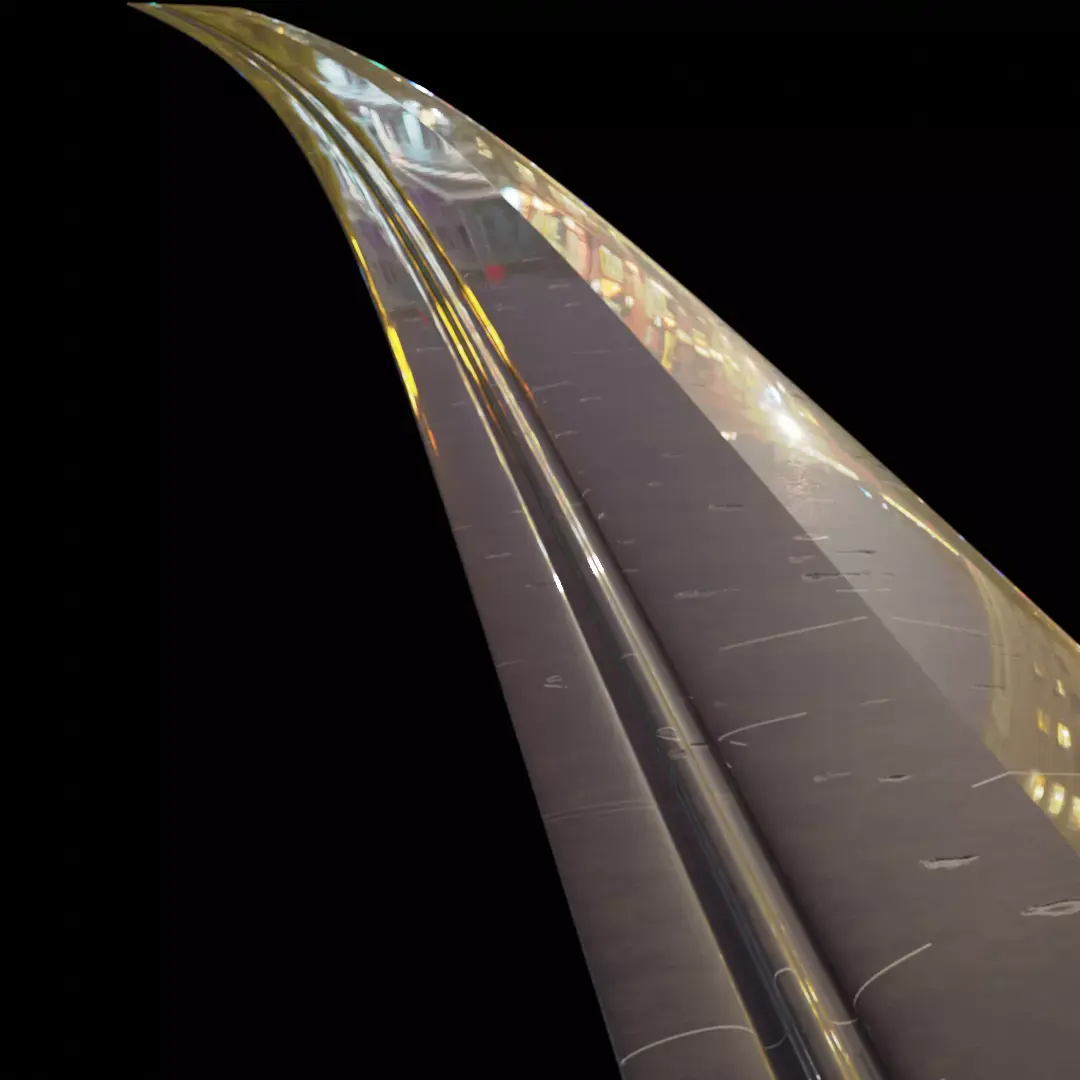 katana reflection of train 3D model