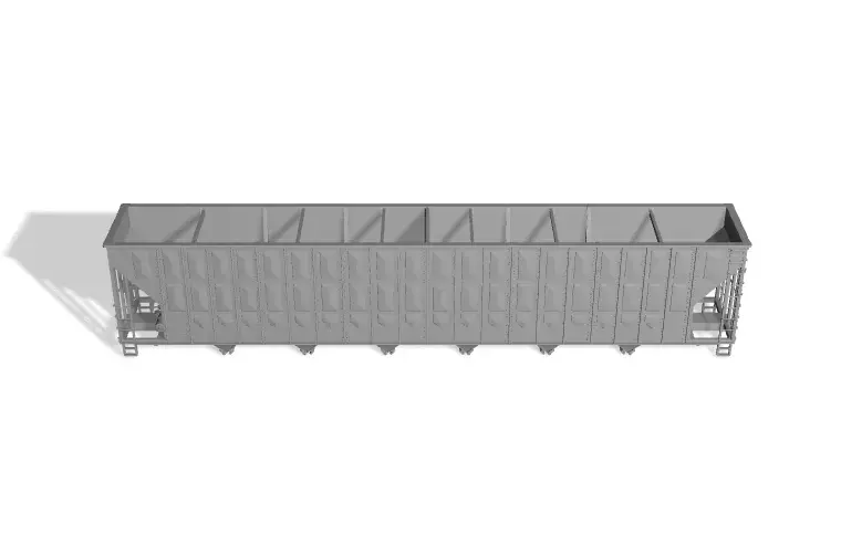  HO Greenville 100-Ton 7526 Cubic Foot Woodchip Hopper 3D print model