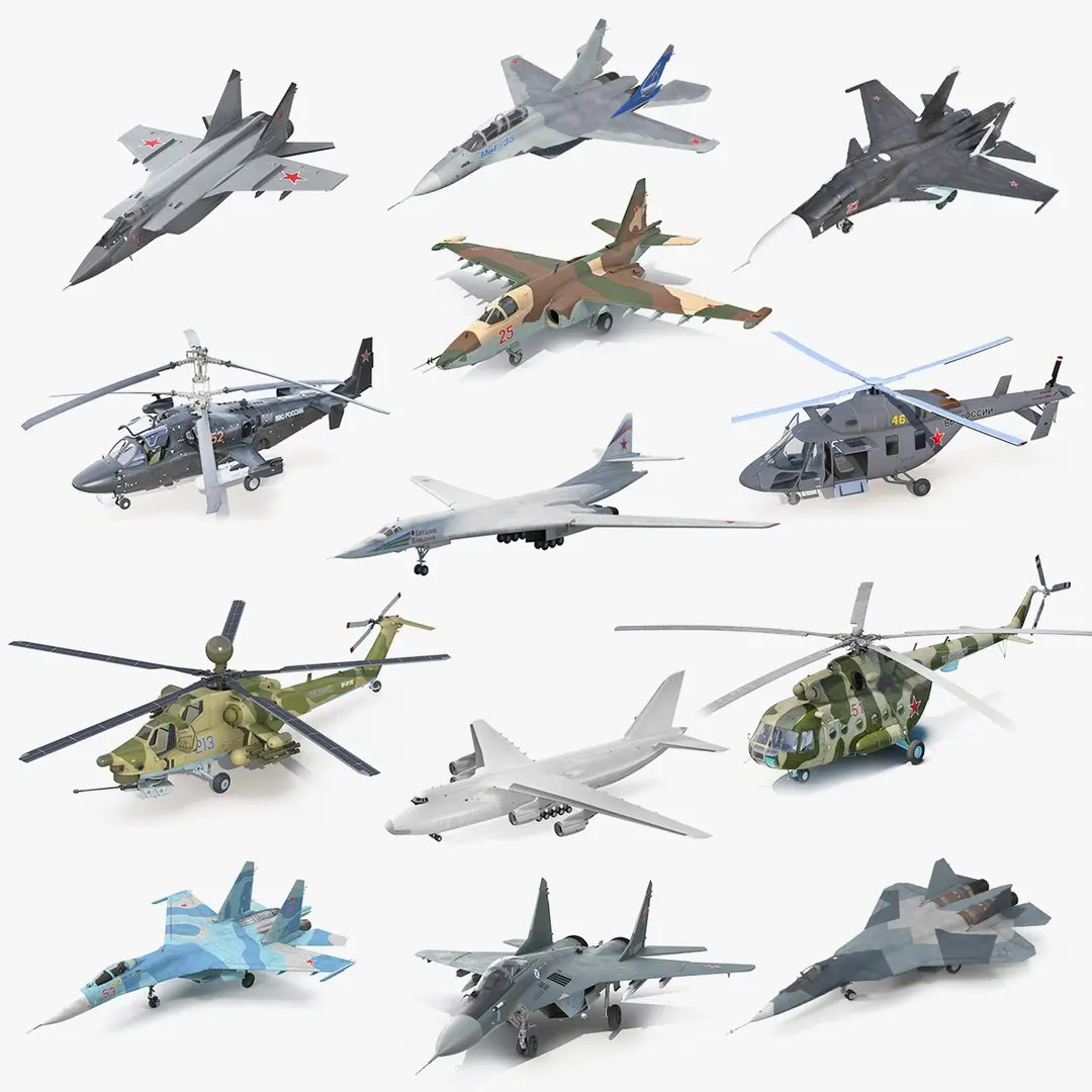 Russian Military Aircrafts Collection 6(1) 3D model