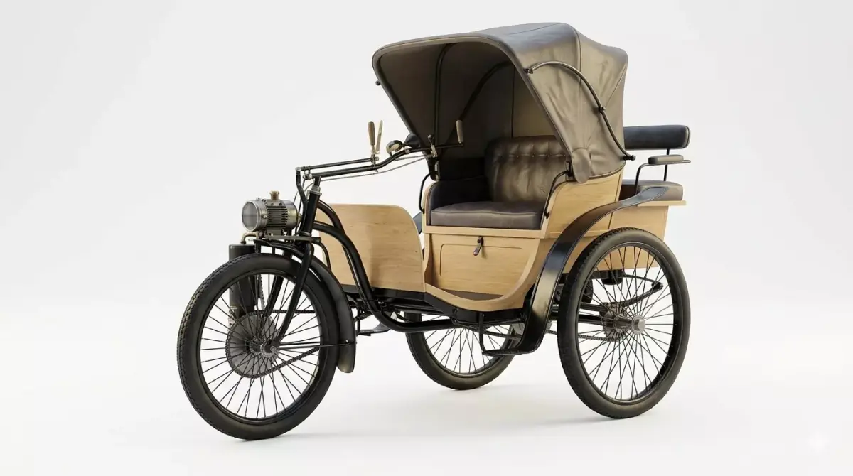 Vintage Victoria Horseless Carriage 3D model