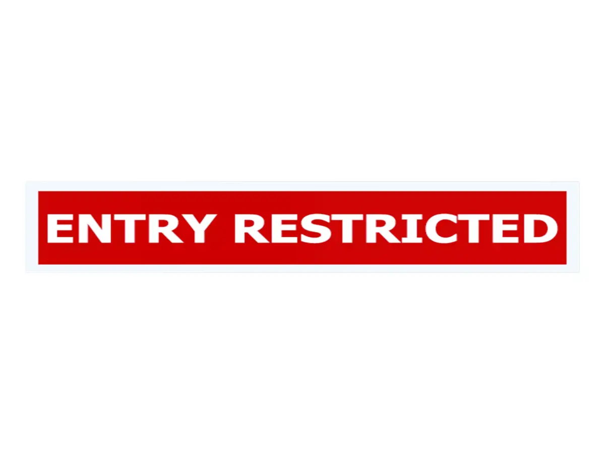 Entry Restricted Sign Low-poly 3D model