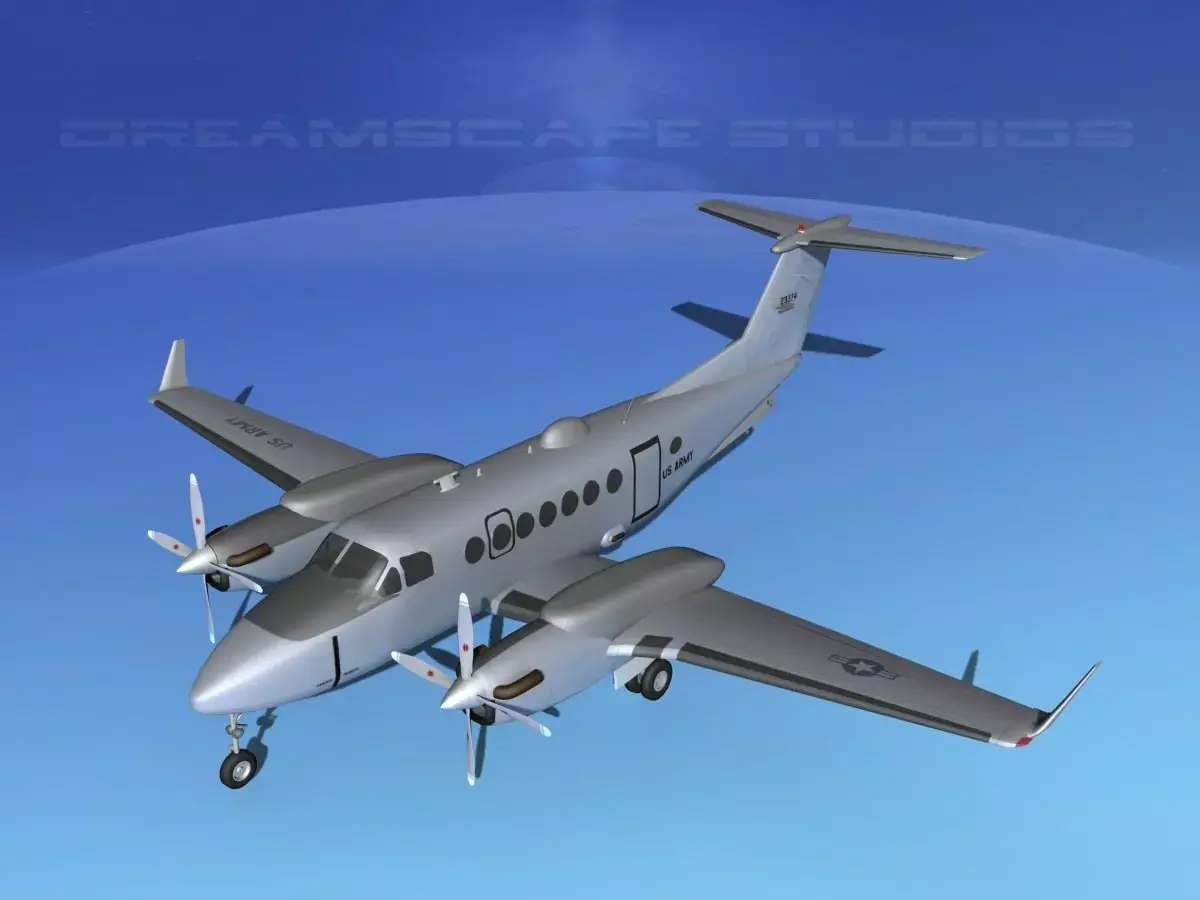 Beechcraft MC-12W Liberty V02 3D model