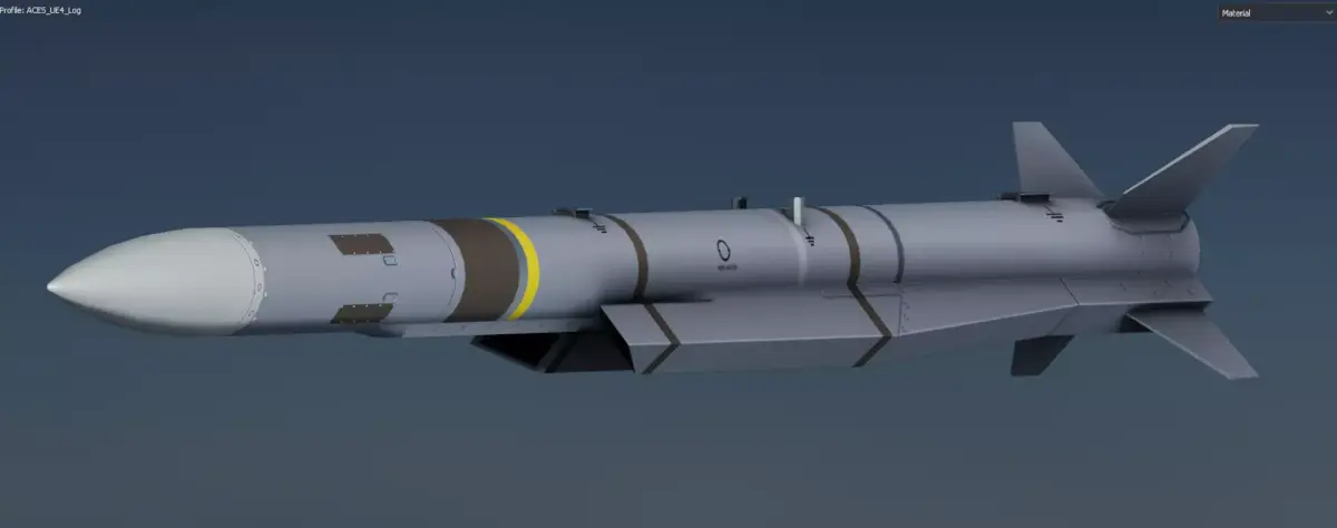 Meteor AA Missile Low-poly 3D model