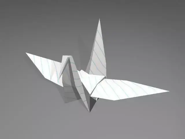 Origami Crane Low-poly 3D model purchase