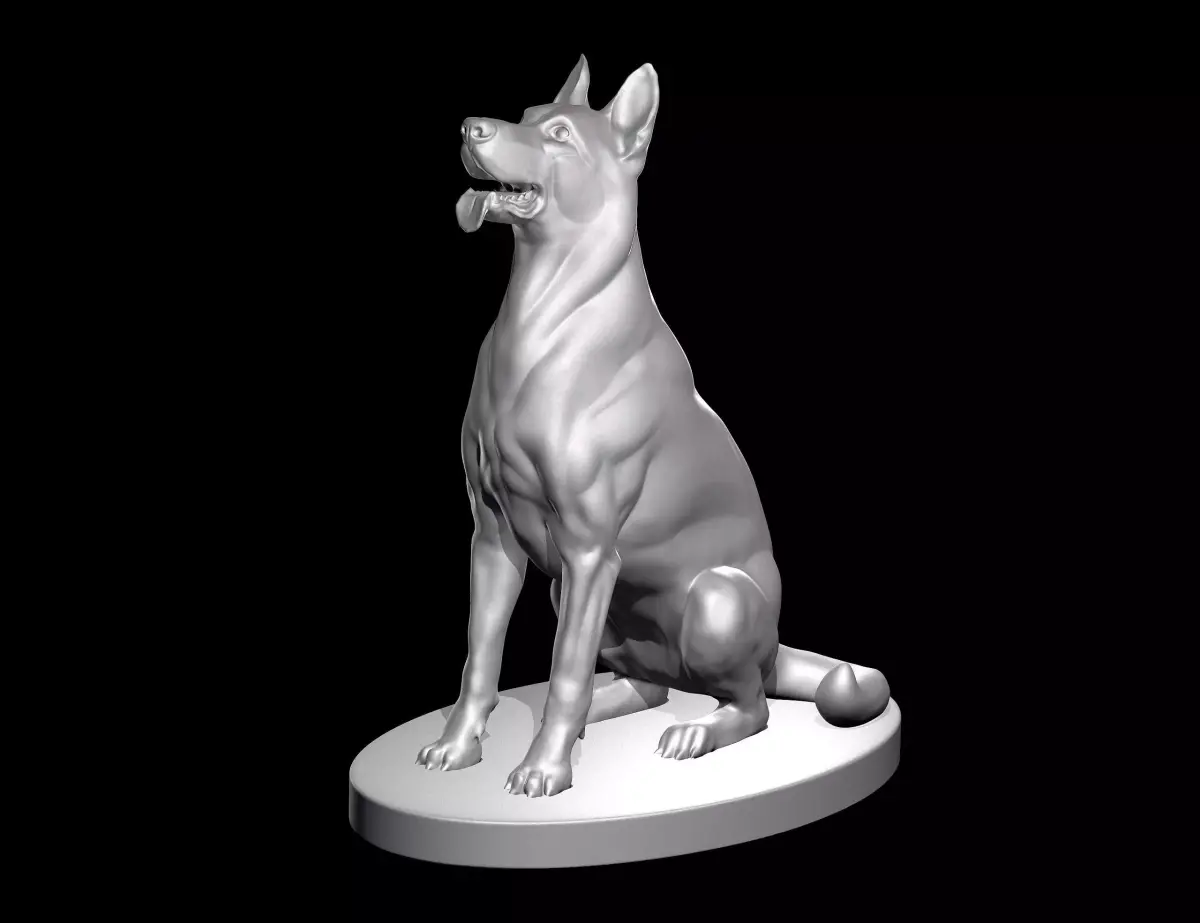 German Shepherd Dog  3D model