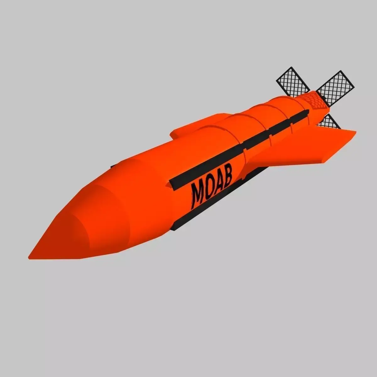 GBU-43 MOAB 3D model