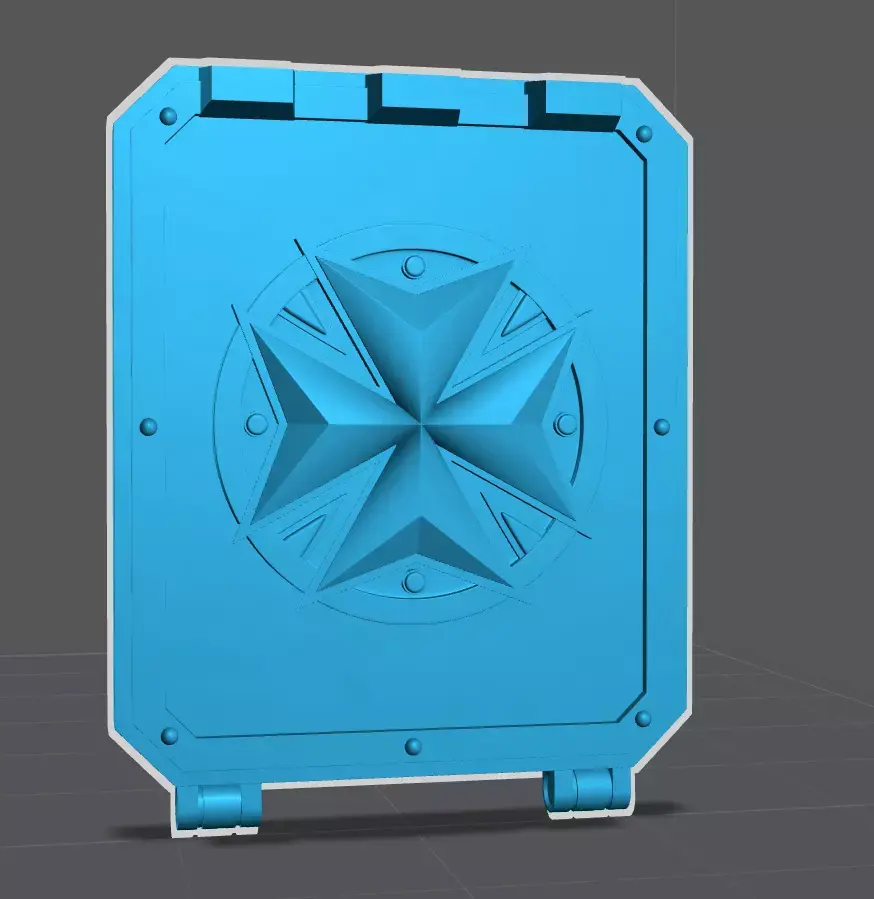 New Templar Rhino Door TwistedTemplar Logo 3D model