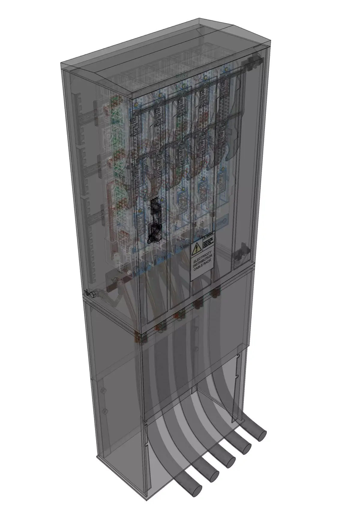 Power cable distribution rack Free 3D model