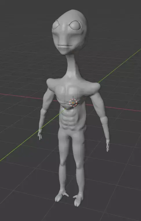 Alien Body Sculpt 3D model
