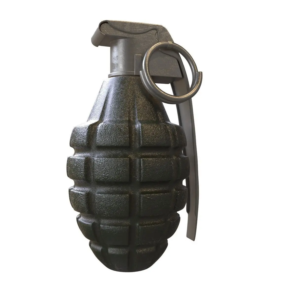 Mk-2 Frag grenade 3D model