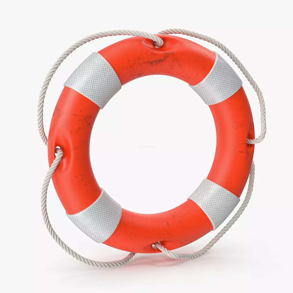 Old Lifebuoy Free 3D model