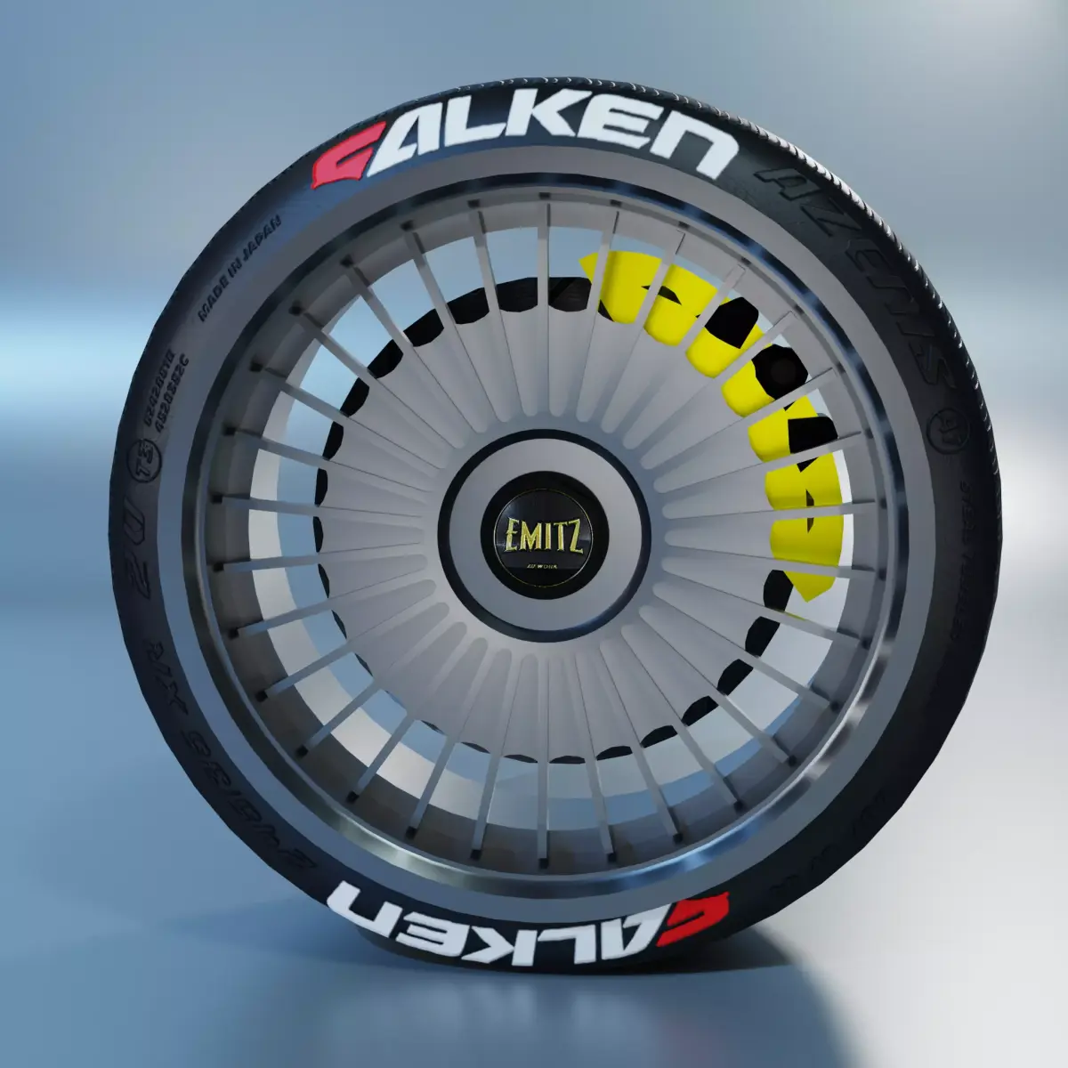 Work Emitz Wheel Low-poly 3D model