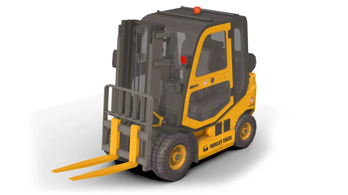 Forklift Truck Low-poly 3D model buy