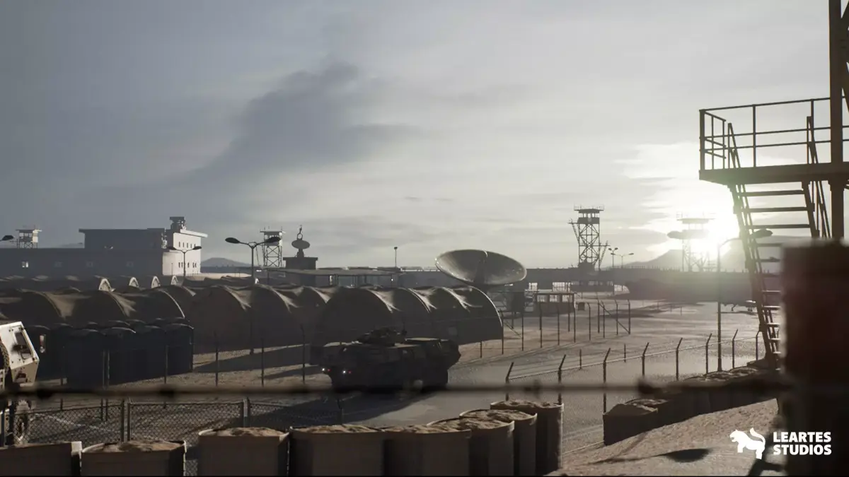 Military Base Megapack Low-poly 3D model