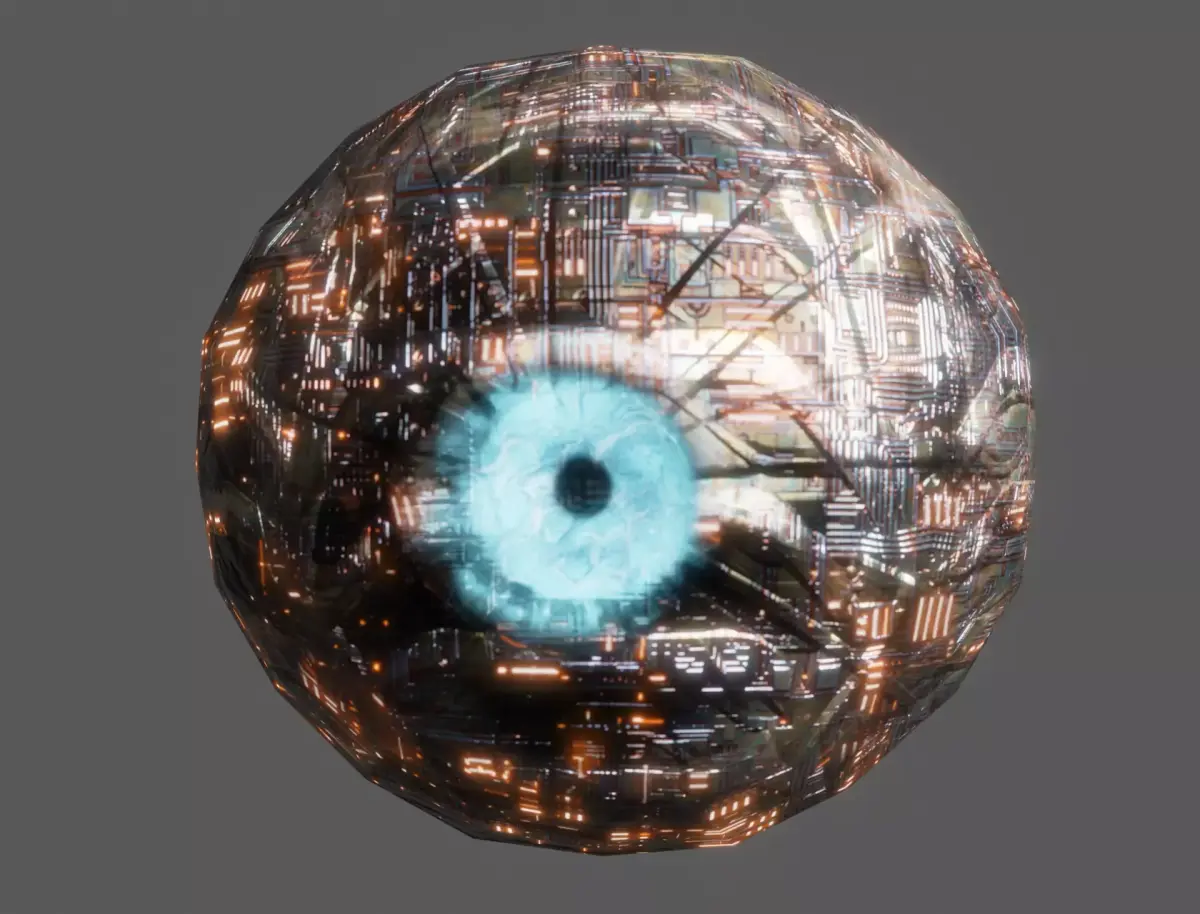Character Eye Low-poly 3D model