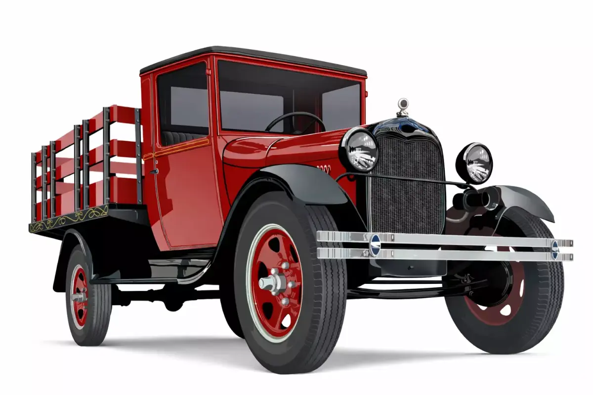 Vintage Farm Pickup Truck 3D Printable Vehicle Model 3D print model