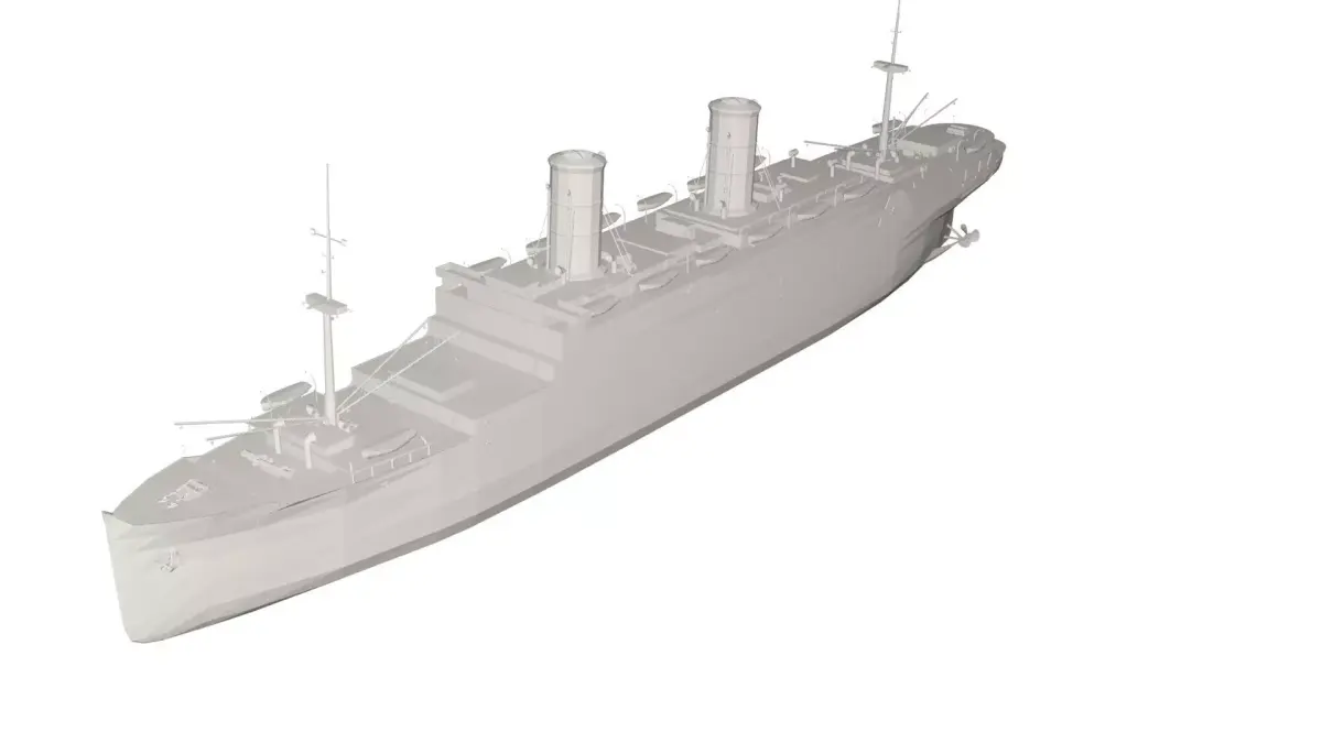 Military Ship 3D model