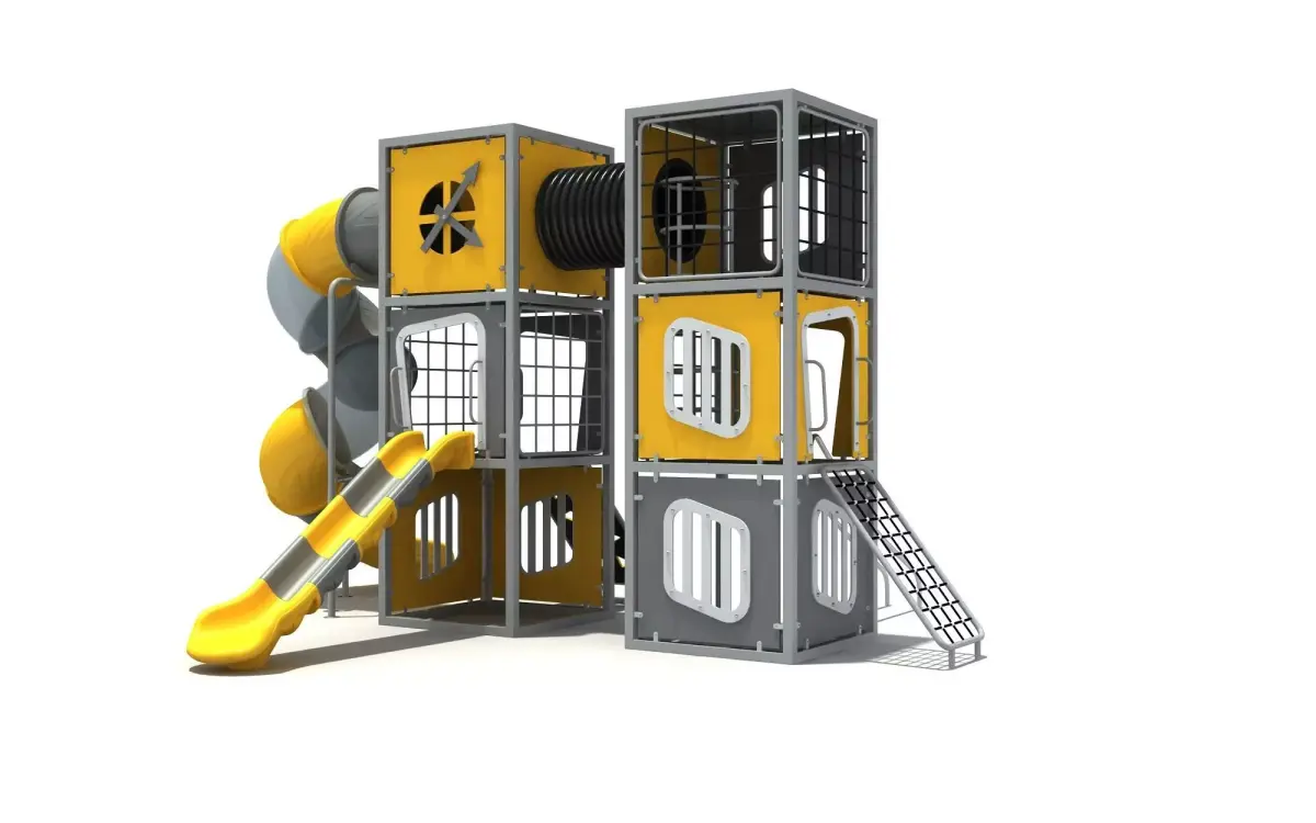 Kids outdoor commercial play structure 3D model 3D model 26