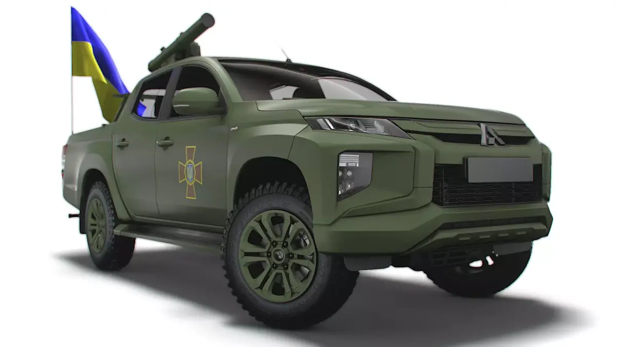 Mitsubishi L200 ATGM Stugna P 2022 3D model