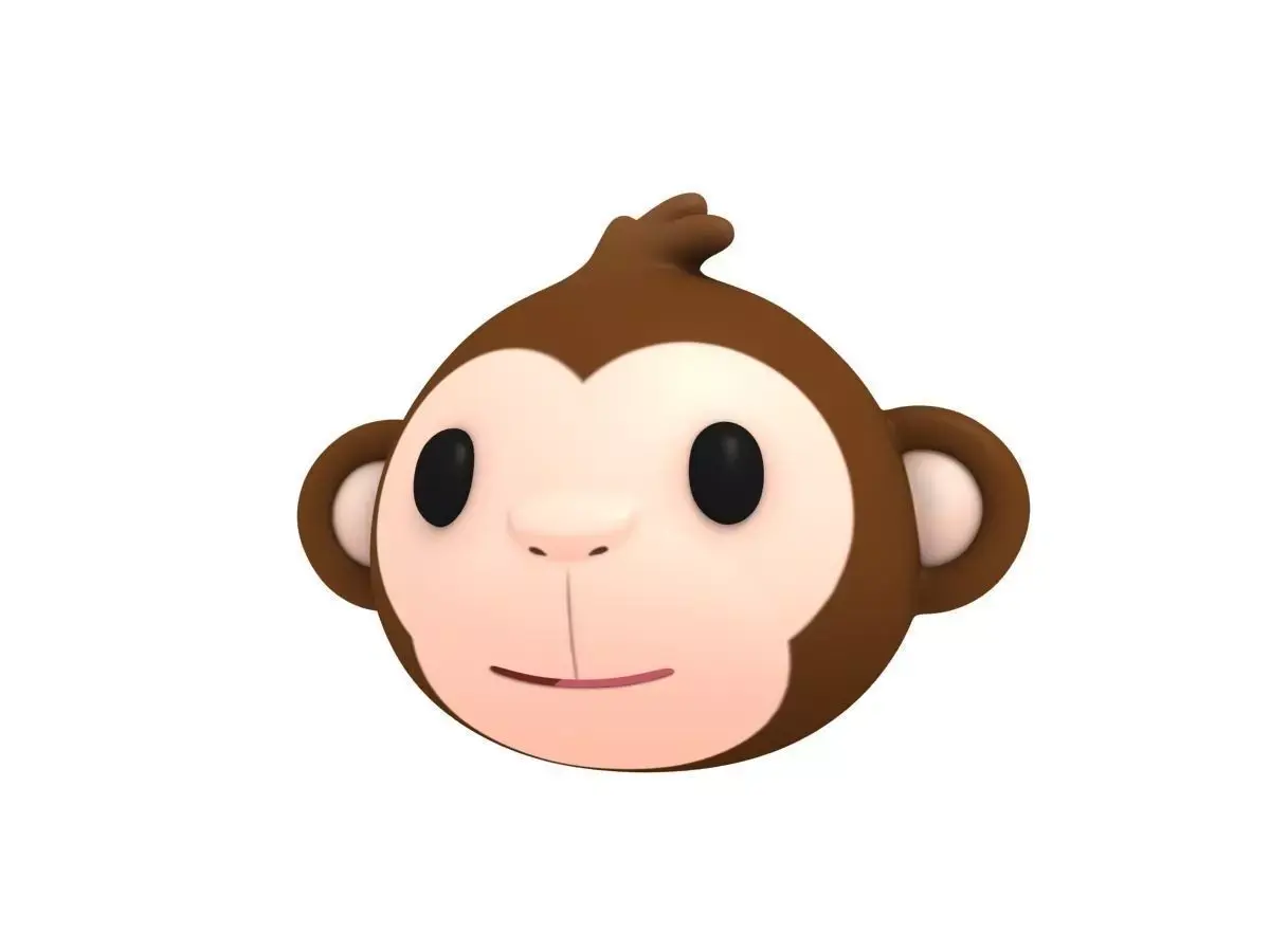Monkey Head 3D model buy