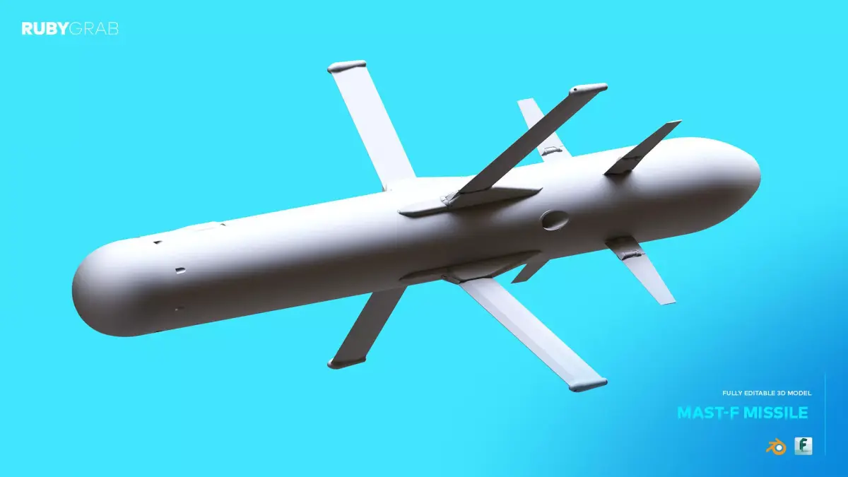 MAST-F Missile 3D Model 3D model