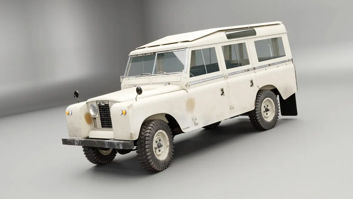 Land Rover Series II LWB Aged 3D model