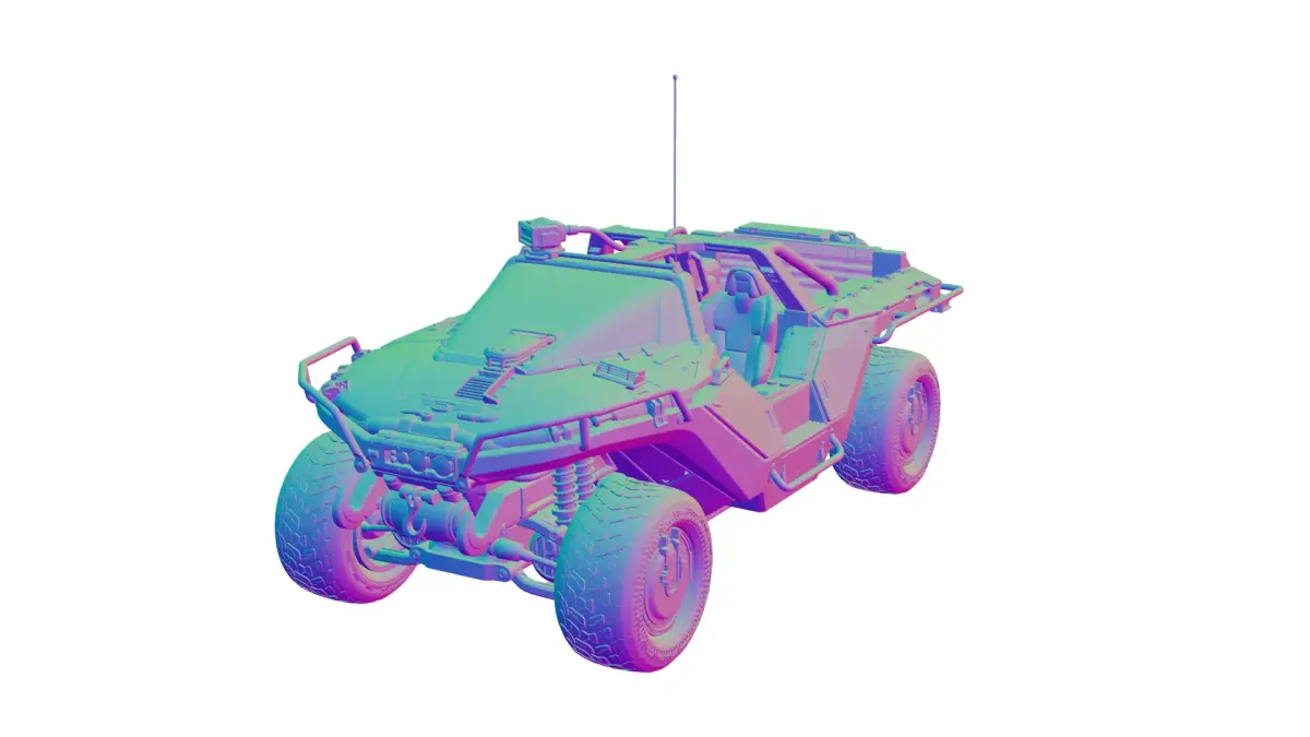 AMG Transport Dynamics M12S Warthog CST 3D model