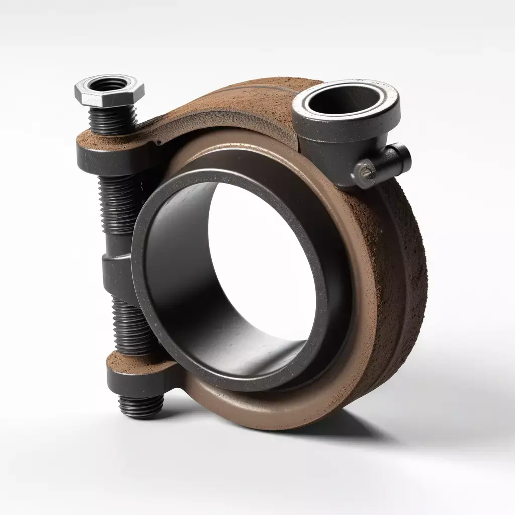 Industrial Pipe Clamp Component 3D model