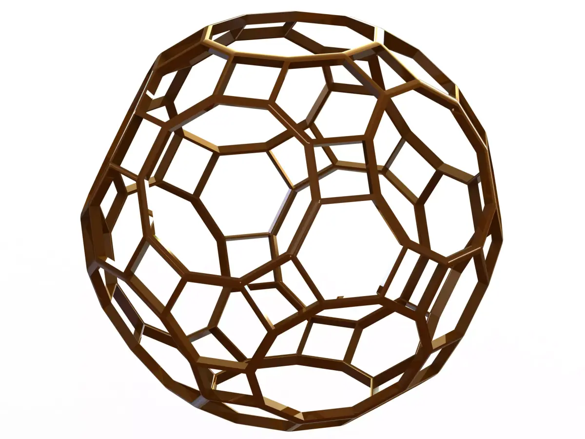 Wireframe Shape Great Rhombicosidodecahedron 3D print model