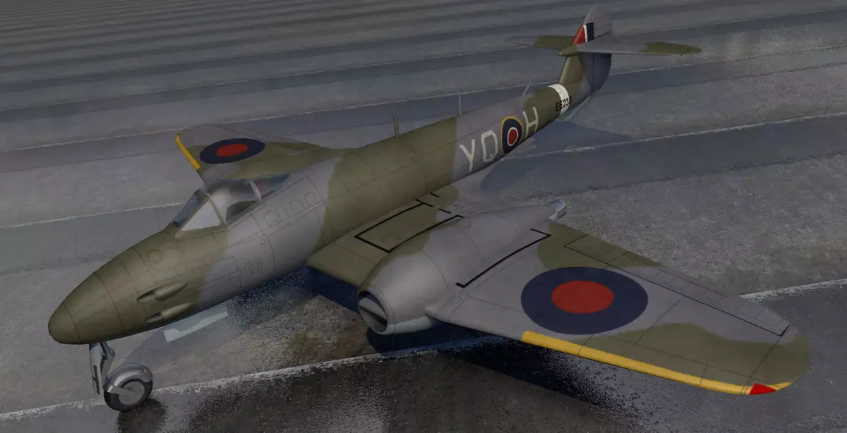 Gloster Meteor F3 3D model