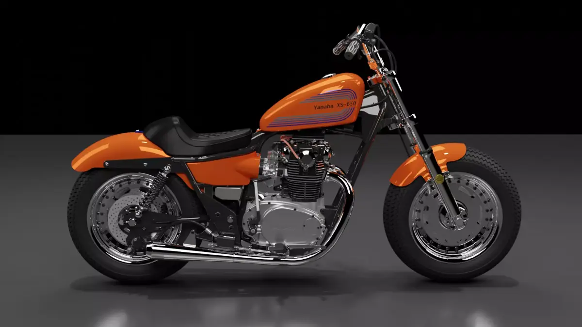 Yamaha XS650 3D model purchase
