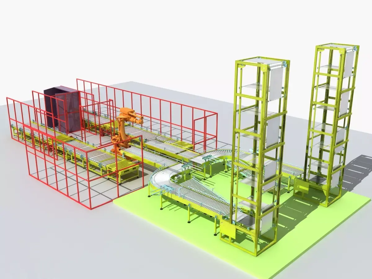 Industrial Equipment 13 - Packaging Production Line 3D model