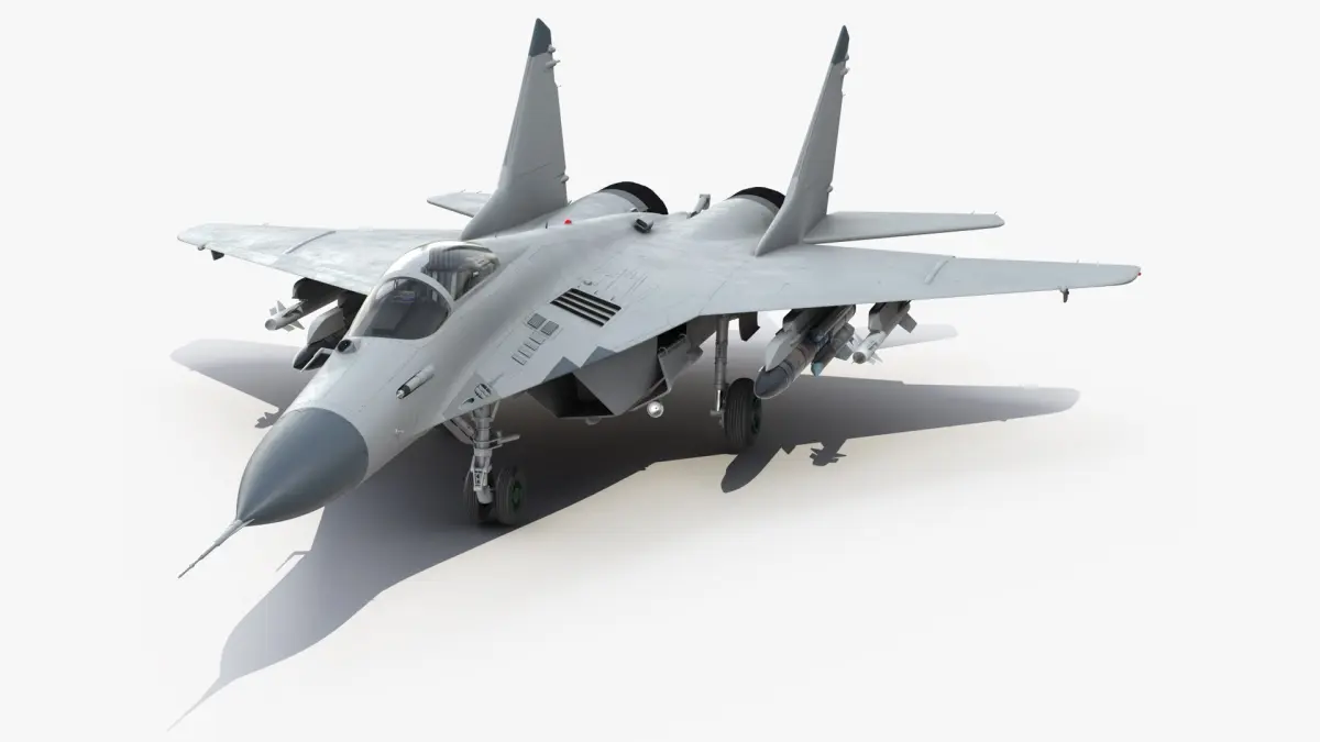 MiG 29 Fighter Aircraft with X-31PM Supersonic Missile(1) 3D model purchase